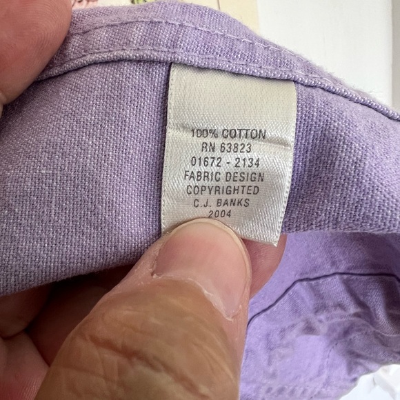 CJ Banks purple denim like zip up jacket. Size 2x. 💯 cotton. Embroidery - Picture 7 of 8